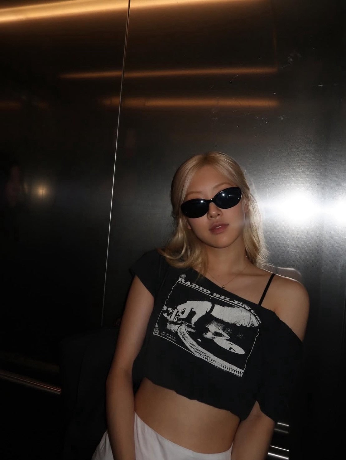 [ Rose Pick ] Brandy Melville ⭑ Robyn Radio Silence Top