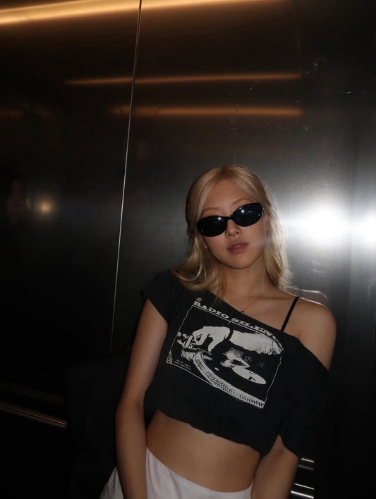 [ Rose Pick ] Brandy Melville ⭑ Robyn Radio Silence Top