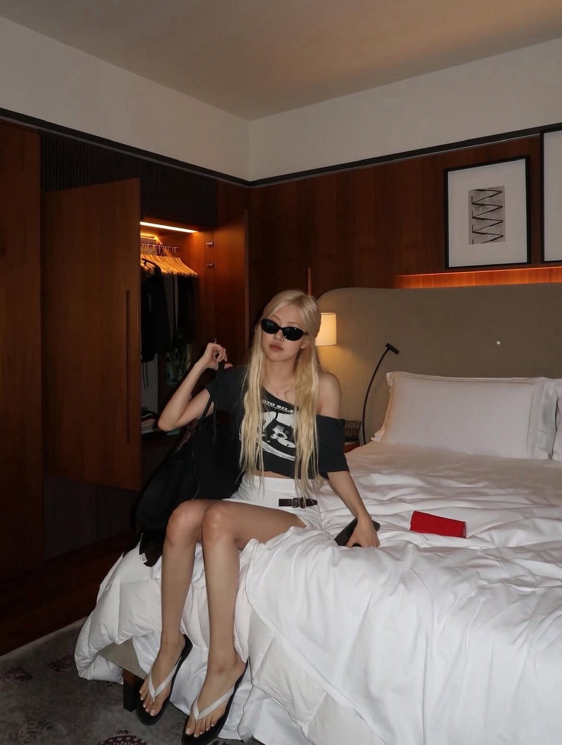 [ Rose Pick ] Brandy Melville ⭑ Robyn Radio Silence Top