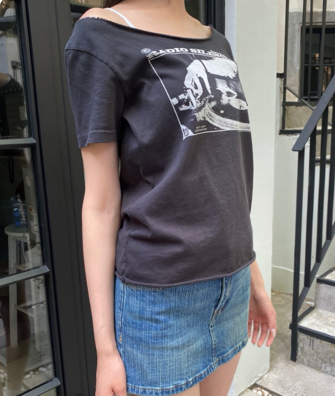 [ Rose Pick ] Brandy Melville ⭑ Robyn Radio Silence Top